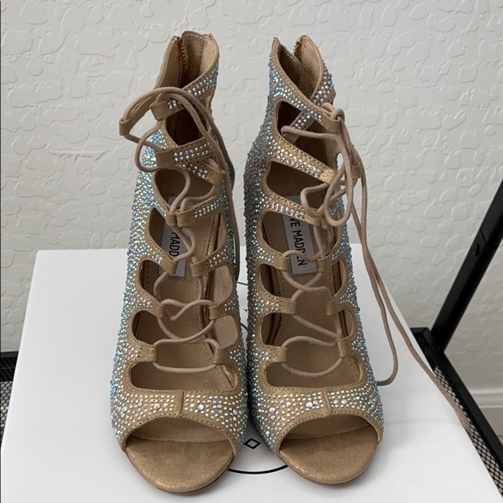Steve Madden Rhinestone Heels - Picture 3 of 7